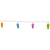 10-Count Summer Flip Flop Novelty String Christmas Light Set, 7.25ft White Wire