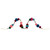 4.5' Multi-Color Bohemian Christmas Pom Pom Beaded Garland