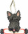 Scottish Terrier Ornament "Santa's Pals" With Personalizable Name Plate