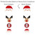 Big Dot of Happiness Jolly Santa Claus - Christmas Party Centerpiece Sticks - Showstopper Table Toppers - 35 Pieces