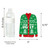 Big Dot of Happiness Ugly Sweater - Shaped Fill-in Invitations - Holiday and Christmas Party Invitation Cards with Envelopes - Set of 12