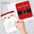 Big Dot of Happiness Jolly Santa Claus - Shaped Fill-in Invitations - Christmas Party Invitation Cards with Envelopes - Set of 12