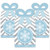 Big Dot of Happiness Winter Wonderland - Square Favor Gift Boxes - Snowflake Holiday Party and Winter Wedding Bow Boxes - Set of 12