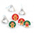 Big Dot of Happiness Gingerbread Christmas - Gingerbread Man Holiday Party Round Candy Sticker Favors - Labels Fit Hershey's Kisses (1 sheet of 108)