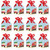 Big Dot of Happiness Christmas Train - Square Favor Gift Boxes - Holiday Party Bow Boxes - Set of 12