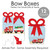 Big Dot of Happiness Christmas Train - Square Favor Gift Boxes - Holiday Party Bow Boxes - Set of 12