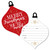 Big Dot of Happiness Red and Gold Friendsmas - Shaped Fill-in Invitations - Friends Christmas Party Invitation Cards with Envelopes - Set of 12