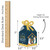Big Dot of Happiness Holy Nativity - Square Favor Gift Boxes - Manger Scene Religious Christmas Bow Boxes - Set of 12