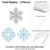 Big Dot of Happiness Winter Wonderland - Outdoor Lawn Sign Decorations with Stakes - Snowflake Holiday Party & Winter Wedding Yard Display - 3 Pieces
