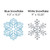 Big Dot of Happiness Hanging Winter Wonderland - Outdoor Hanging Decor - Snowflake Winter Wedding and Holiday Party Decorations - 10 Pieces