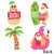 Big Dot of Happiness Tropical Christmas - Santa, Snowman, Palm Tree Decorations DIY Beach Santa Holiday Party Essentials - Set of 20