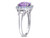 2.30 Carat (ctw) Amethyst and Tanzanite Ring in Sterling Silver - 68DLG1005174AM-6