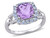 2.30 Carat (ctw) Amethyst and Tanzanite Ring in Sterling Silver - 68DLG1005174AM-8