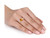 1.10 Carat (ctw) Oval Madeira Citrine Ring in 10K Yellow Gold with Accent Diamonds - 08DLG1005564CT-7.5