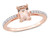 7/8 Carat (ctw) Morganite Ring in 10K Rose Pink Gold with Diamonds - 08DLG1005673MOR-6