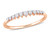 1/5 Carat (ctw G-H-I, I2-I3) Diamond Wedding Band Ring in 14K Rose Pink Gold - 08DLG1005558W-6