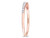 1/5 Carat (ctw G-H-I, I2-I3) Diamond Wedding Band Ring in 14K Rose Pink Gold - 08DLG1005558W-6