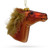 Horse Head Glass Christmas Ornament - CC-0110