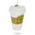 Coffee Lover Cup Glass Christmas Ornament - CC-0383