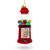 Candy Vending Machine Food Glass Christmas Ornament