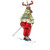 Reindeer Skiing Glass Christmas Ornament - CC-0320
