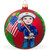 USA Marine w/ American Flag Glass Ball Patriotic Christmas Ornament 4 Inches - KK-0575-100
