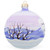 Santa, Polar Bear Animal Glass Ball Christmas Ornament 4 Inches - KK-0400-100