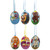 Set of 6- Dog, Cat, Bear, Squirrel Wooden Christmas Ornaments 3 Inches - SS-13