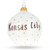 Kansas City, Missouri Glass Ball Christmas Ornament 3.25 Inches
