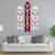 Big Dot of Happiness Prancing Plaid - Hanging Vertical Paper Door Banners - Reindeer Holiday & Christmas Party Wall Decoration Kit - Indoor Door Decor