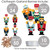 Big Dot of Happiness Christmas Nutcracker - Holiday Party DIY Decorations - Clothespin Garland Banner - 44 Pc