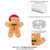 Big Dot of Happiness Hanging Gingerbread Christmas - Outdoor Gingerbread Man Holiday Party Hanging Porch and Tree Yard Decorations - 10 Pc