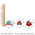 Big Dot of Happiness Merry Little Christmas Tree - Assorted Hanging Red Truck and Car Christmas Party Favor Tags - Gift Tag Toppers - 12 Ct
