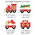 Big Dot of Happiness Christmas Train - Holiday Party DIY Decorations - Clothespin Garland Banner - 44 Pc
