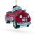 Retro Kid's Car Glass Christmas Ornament