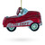 Retro Kid's Car Glass Christmas Ornament