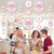 Big Dot of Happiness Pink Winter Wonderland - Holiday Snowflake Birthday Party & Baby Shower DIY Dangler Backdrop - Hanging Vertical Decor - 30 Pieces