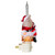 7" Red and White Santa Claus In Chimney Christmas Bubble Night Light
