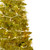 6' Pre-Lit Gold Tinsel Pop-Up Artificial Christmas Tree, Clear Lights