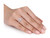 2.00 Carat (ctw) Lab-Created Oval Moissanite Solitaire Engagement Ring 14K Rose Gold with Diamonds - 08DLG1005630MOIR-6.5
