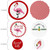 Big Dot of Happiness Flamingle Bells - Tropical Christmas Party Giant Circle Confetti - Flamingo Christmas Party Decorations - Large Confetti 27 Count