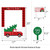 Big Dot of Happiness Merry Little Christmas Tree - Red Truck and Car Christmas Party Photo Booth Picture Frame and Props - Printed on Sturdy Material