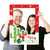 Big Dot of Happiness Merry Cactus - Christmas Cactus Party Photo Booth Picture Frame and Props - Printed on Sturdy Material