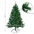 Sunnydaze Indoor Unlit Faux Tannenbaum Slim Holiday Evergreen Christmas Tree with Hinged Branches - 5' - Green