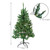 Sunnydaze Indoor Pre-Lit Faux Tannenbaum Slim Holiday Evergreen Christmas Tree with Hinged Branches and Warm White Lights - 4' - Green