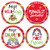 Big Dot of Happiness Wild and Ugly Sweater Contest Awards - Holiday and Christmas Animals Party Funny Name Tags - Party Badges Sticker Set of 12
