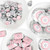 Big Dot of Happiness Pink Winter Wonderland - Holiday Snowflake Birthday Party and Baby Shower Candy Favor Sticker Kit - 304 Pieces