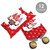 Big Dot of Happiness Christmas Gnomes - Favor Gift Boxes - Holiday Party Large Pillow Boxes - Set of 12