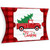 Big Dot of Happiness Merry Little Christmas Tree - Favor Gift Boxes - Red Truck Christmas Party Large Pillow Boxes - Set of 12