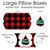 Big Dot of Happiness Holiday Plaid Trees - Favor Gift Boxes - Buffalo Plaid Christmas Party Large Pillow Boxes - Set of 12